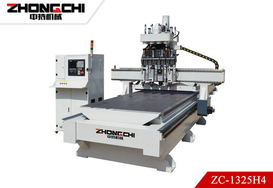 ZC-1325H4 CNC режущая машина Четырехголовая деревянная резьба